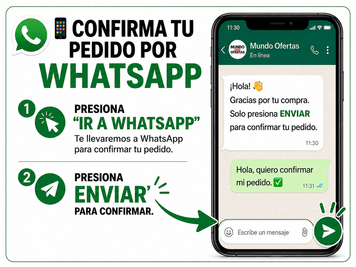 Confirma tu pedido